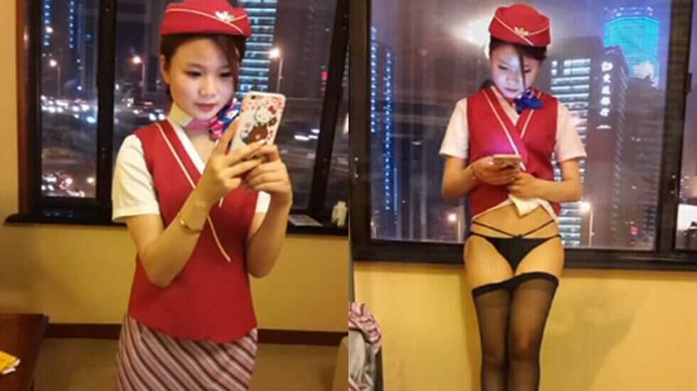 91康先生-高級酒店約戰上海南航19歲本地美女王琪空姐、穿著空姐服就開操、撕爛絲襪爆插空姐的美逼